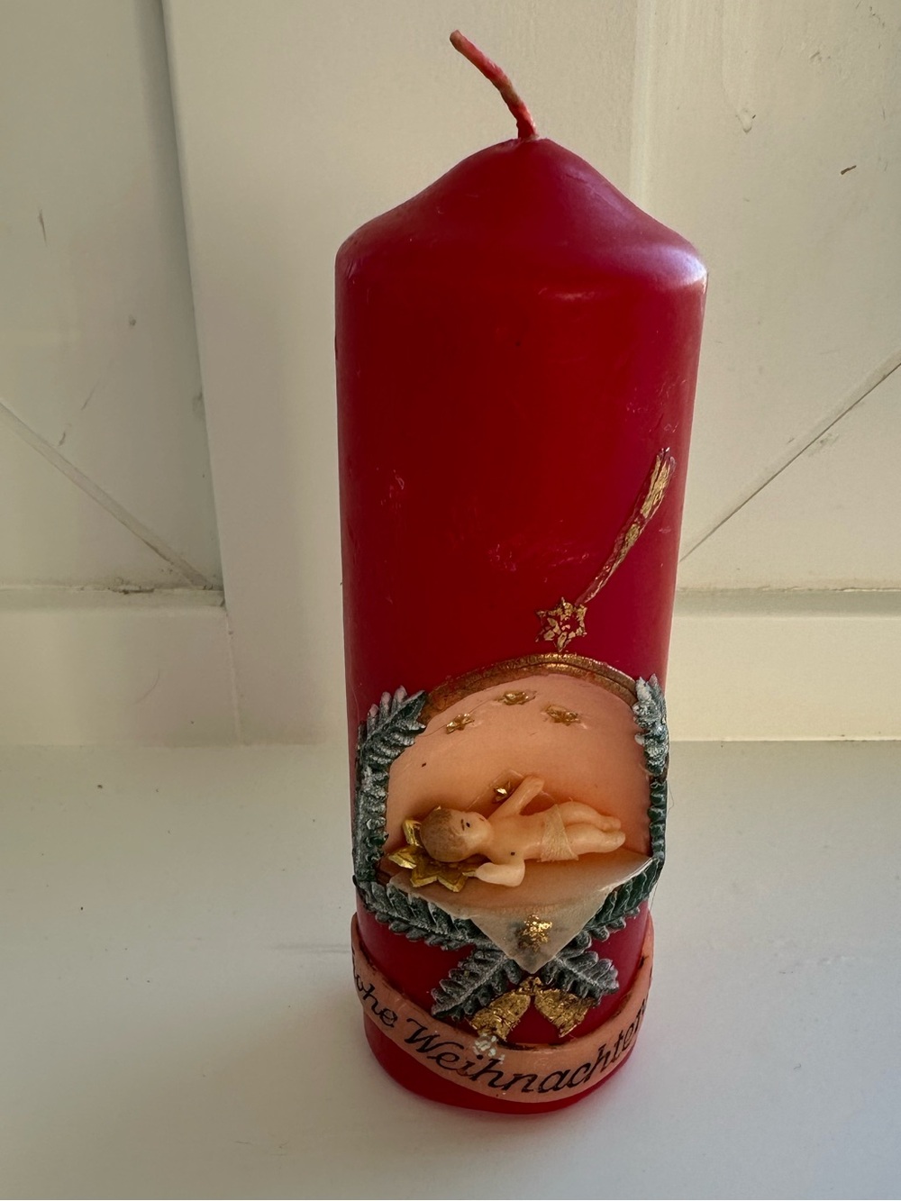 Vintage Figural Christmas Candle